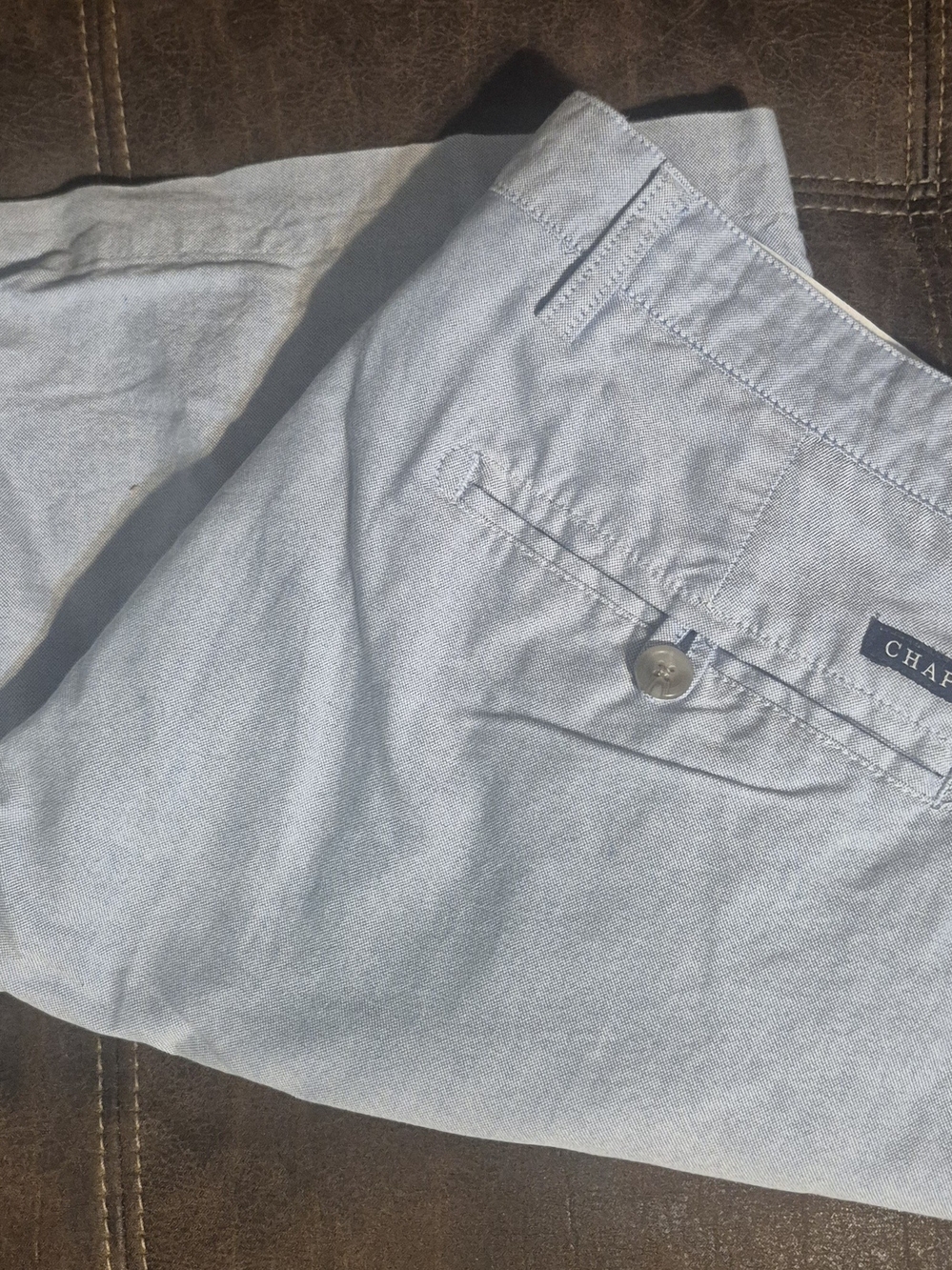 Chaps Men's Light Blue Casual Pants